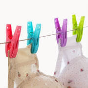 30 Pieces of Durable Plastic Clothes Clips for Drying Small Garments