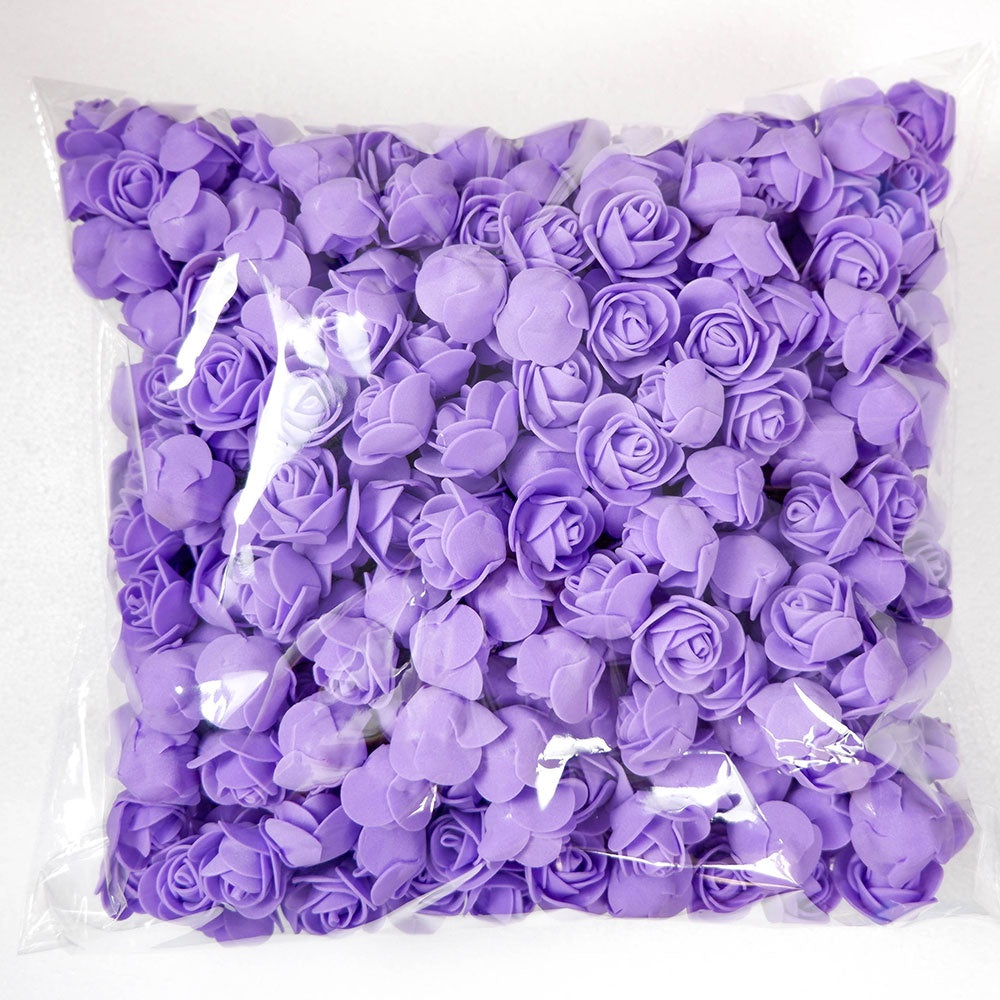 Artificial Foam Rose Flowers for Weddings Home Decor Scrapbooking Valentine's Day Gifts 50 Pack
