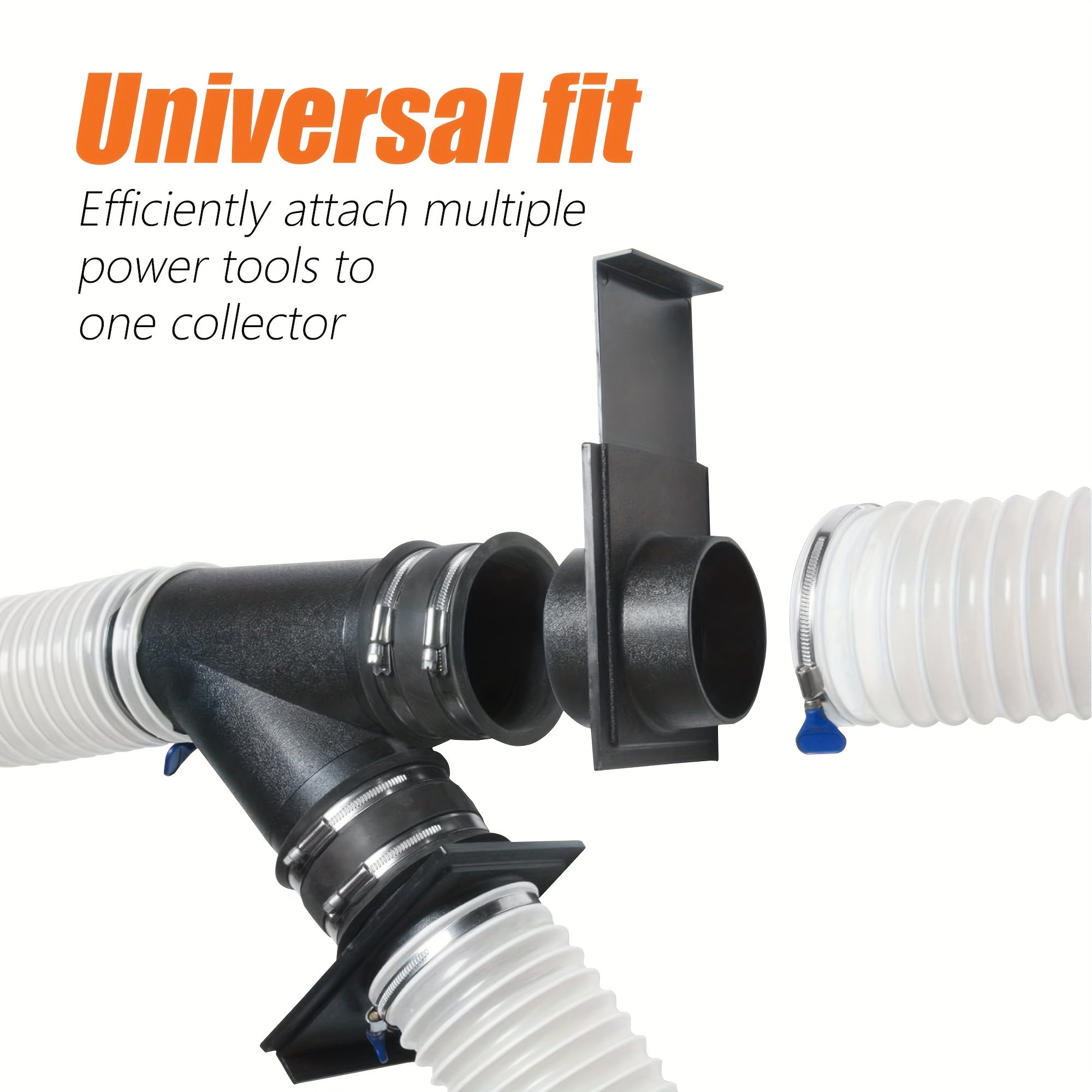 10.16cm Manual Dust Collection Blast Gate Sliding Gate Control No Electricity Needed