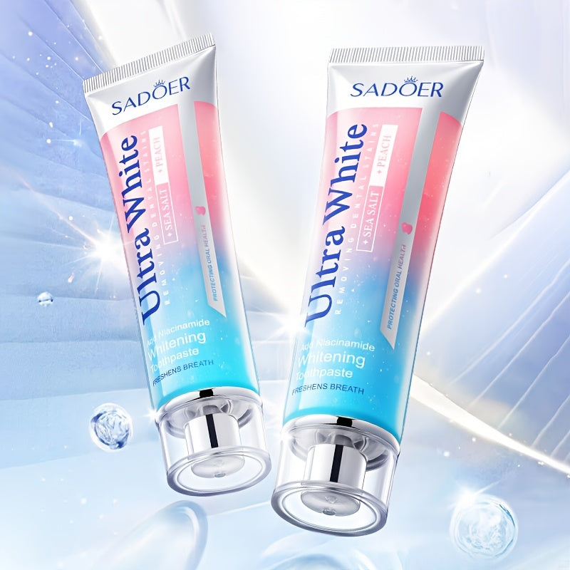 Peach Whitening Toothpaste Fluoride-Free Deep Clean Stain Removal