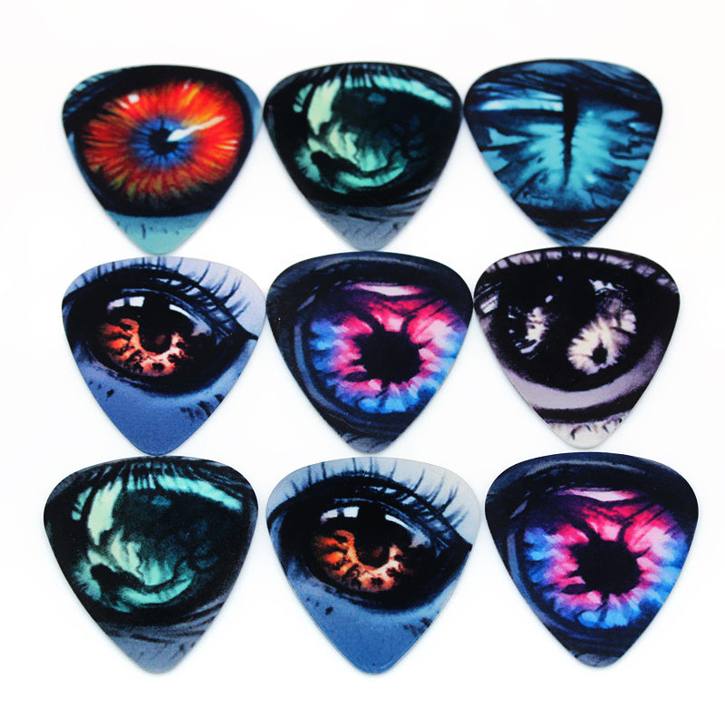 10 Colorful Cartoon Zombie Guitar Picks PVC 0.46/0.71/1.0mm for Acoustic Bass Ukulele