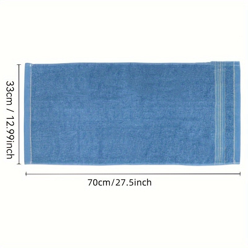 100% Cotton Hand Towel with Modern Grid Pattern 300GSM Absorbent Rectangular