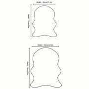 Faux Sheepskin Area Rug, Solid Color, Lightweight, Easy to Clean, Indoor Use