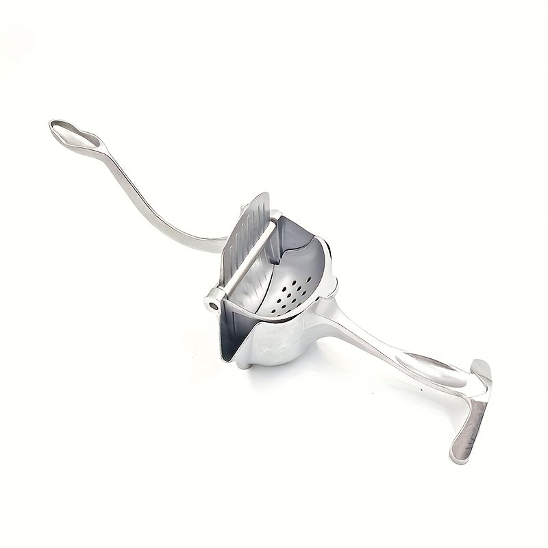 Mustahkam Noxudli Po'latdan Yasalgan Qo'l Citrus Suyuqich - Oson Leva Boshqaruvi, Quvvat Kerak Emas, Qattiq Metall Dizayni, Apelsin, Limón va Limonlar uchun Kichik Qo'l Pressi, 1 Litrdan Kam Suyuqni Ushlab Turadi