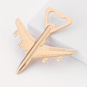 Golden Metal Airplane Bottle Opener Stainless Steel Travel Party Gift