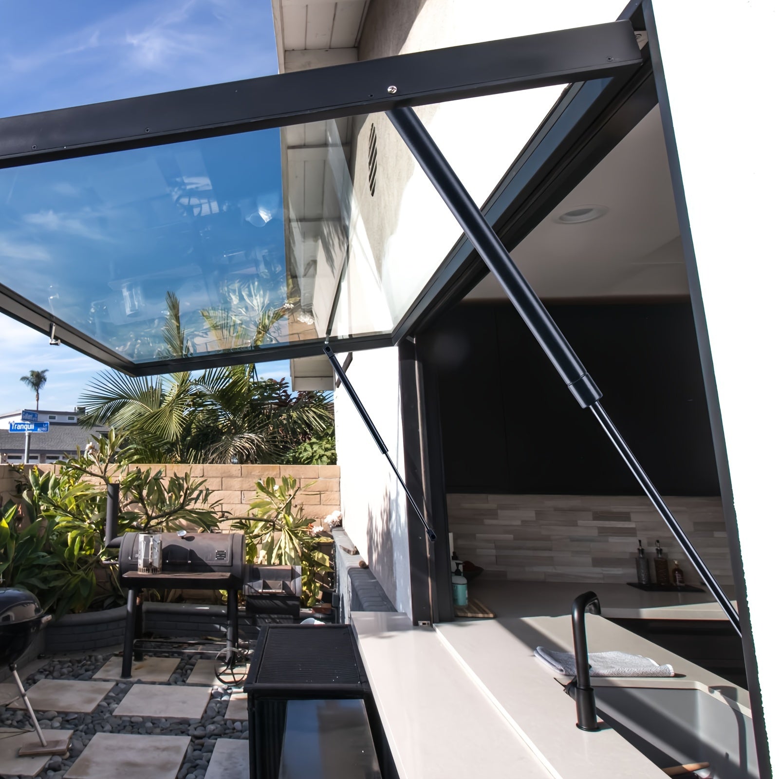 Hydraulic Gas Spring Lift Strut for Camper Shell RV Bed Storage Box