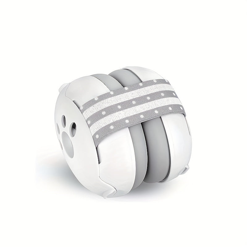 Kids Hearing Protection Ear Muffs Adjustable Cat Paw White Pink Blue