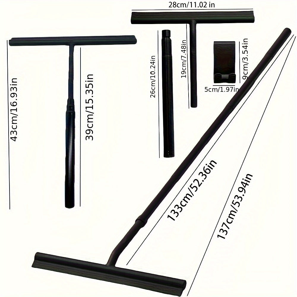 Bir qismli oynani tozalash uchun teleskopik uzatma sopi bilan oynani tozalash uchun squeegee