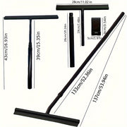 Bir qismli oynani tozalash uchun teleskopik uzatma sopi bilan oynani tozalash uchun squeegee