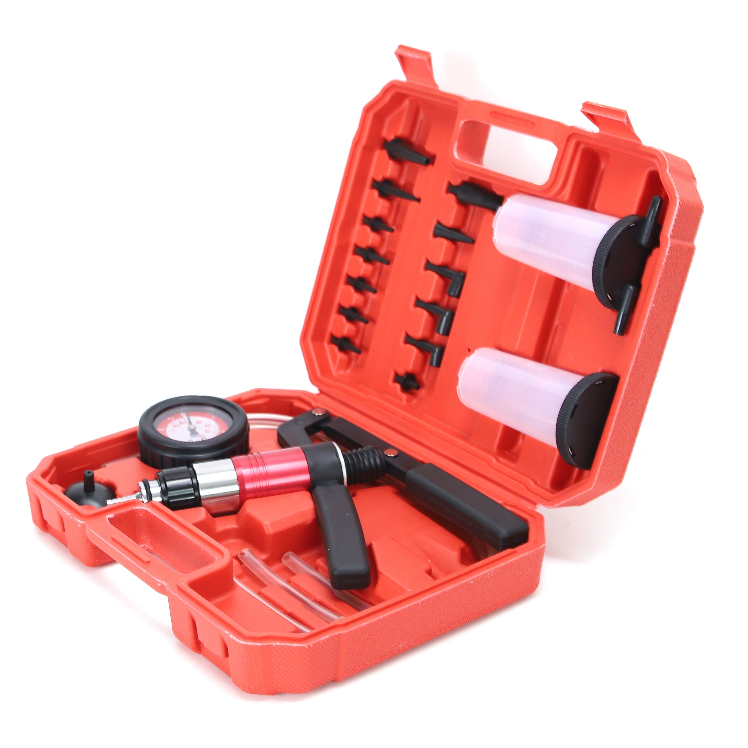 22pcs Manual Vacuum Pump Brake Fluid Replacement Tool Set with Suction Gun