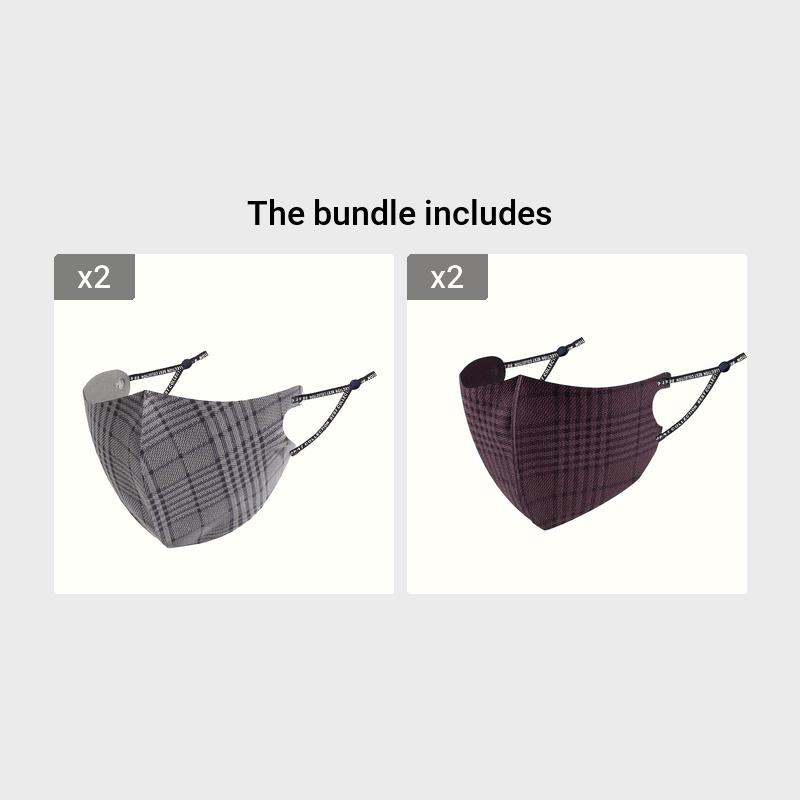 Unisex Reusable Breathable Plaid Face Mask Sun Protection for Outdoors