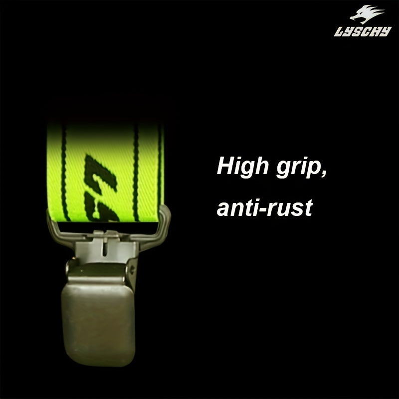 Uniseks og'ir yuk motosikl ishtirokchilari uchun suspender shimlar, sozlanadigan elastik Y-tipi orqa