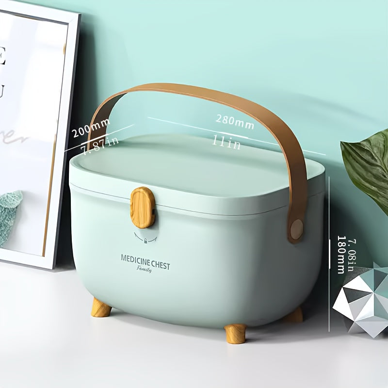 Multi-Layer Medicine Storage Box Organizer for Family Use