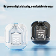 2024 Wireless In-Ear Headphones with Multi-Color Semi-Transparent Design and LED Display
