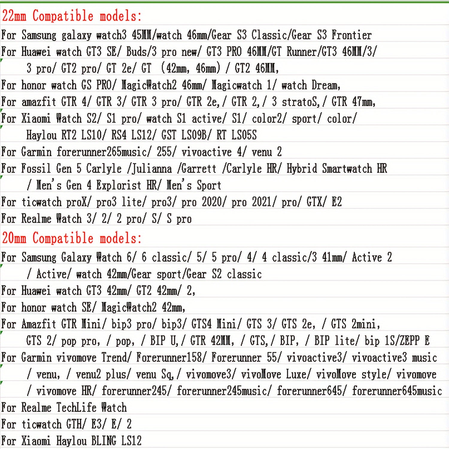 Silicone Smartwatch Band 20mm 22mm Adjustable Butterfly Clasp Compatible with Various Brands
