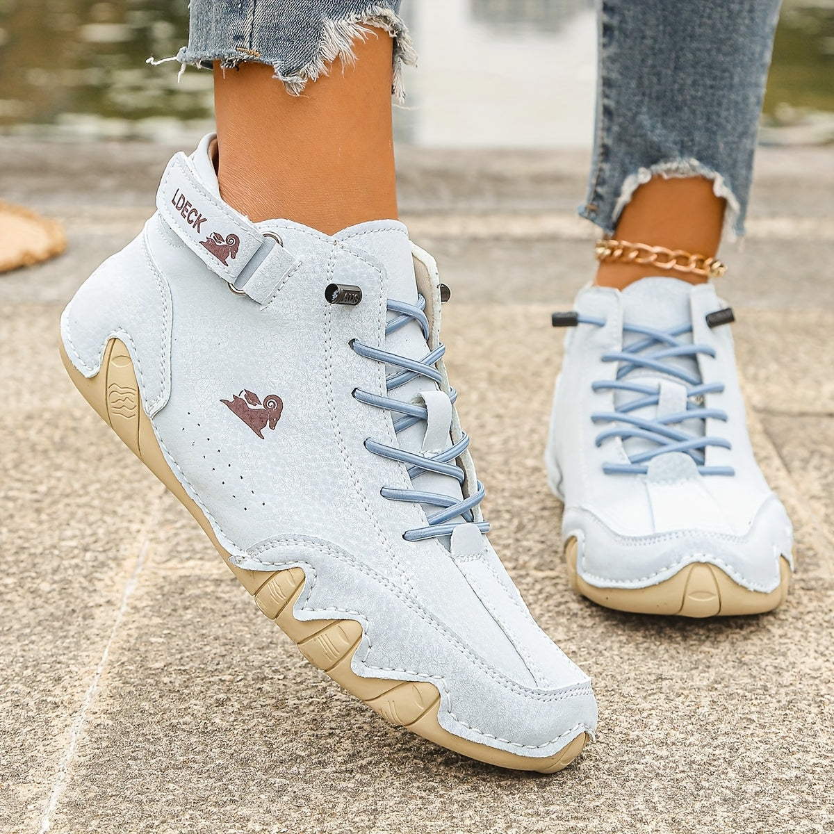Women's Slip-On Sneakers Casual Low-Top Walking Shoes Faux Cover Upper