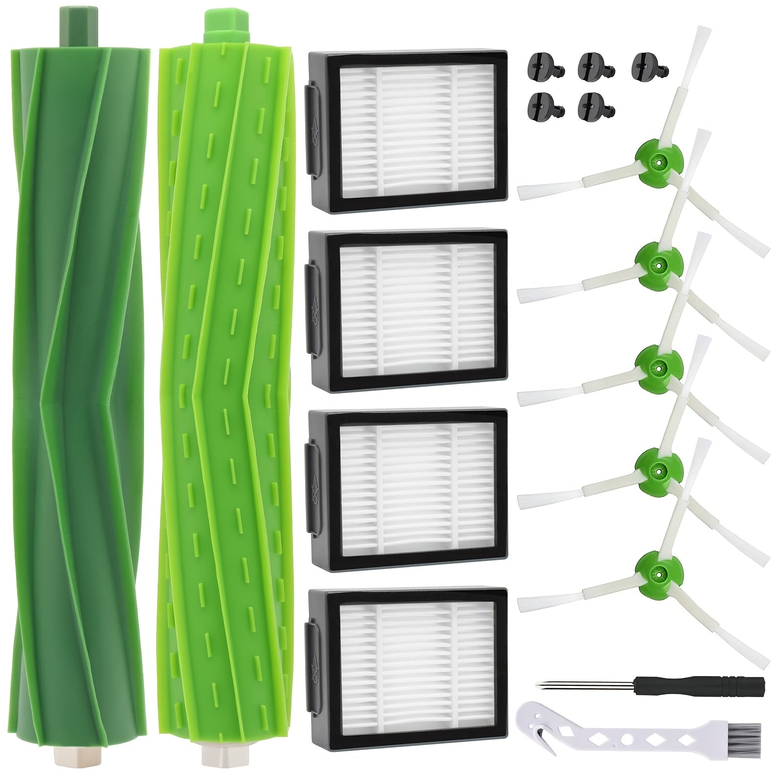 Replacement Vacuum Parts Set for I3 I4 I6 I7 E5 HEPA Filters Rubber Brushes