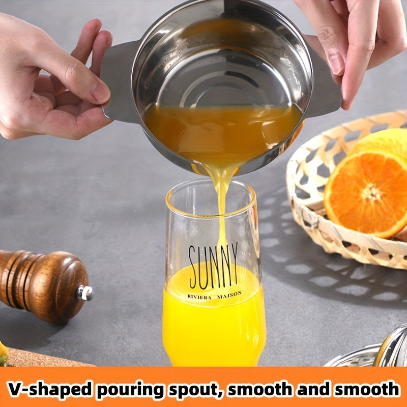 304 Stainless Steel Manual Citrus Juicer Compact Hand Squeezer for Lemons Oranges