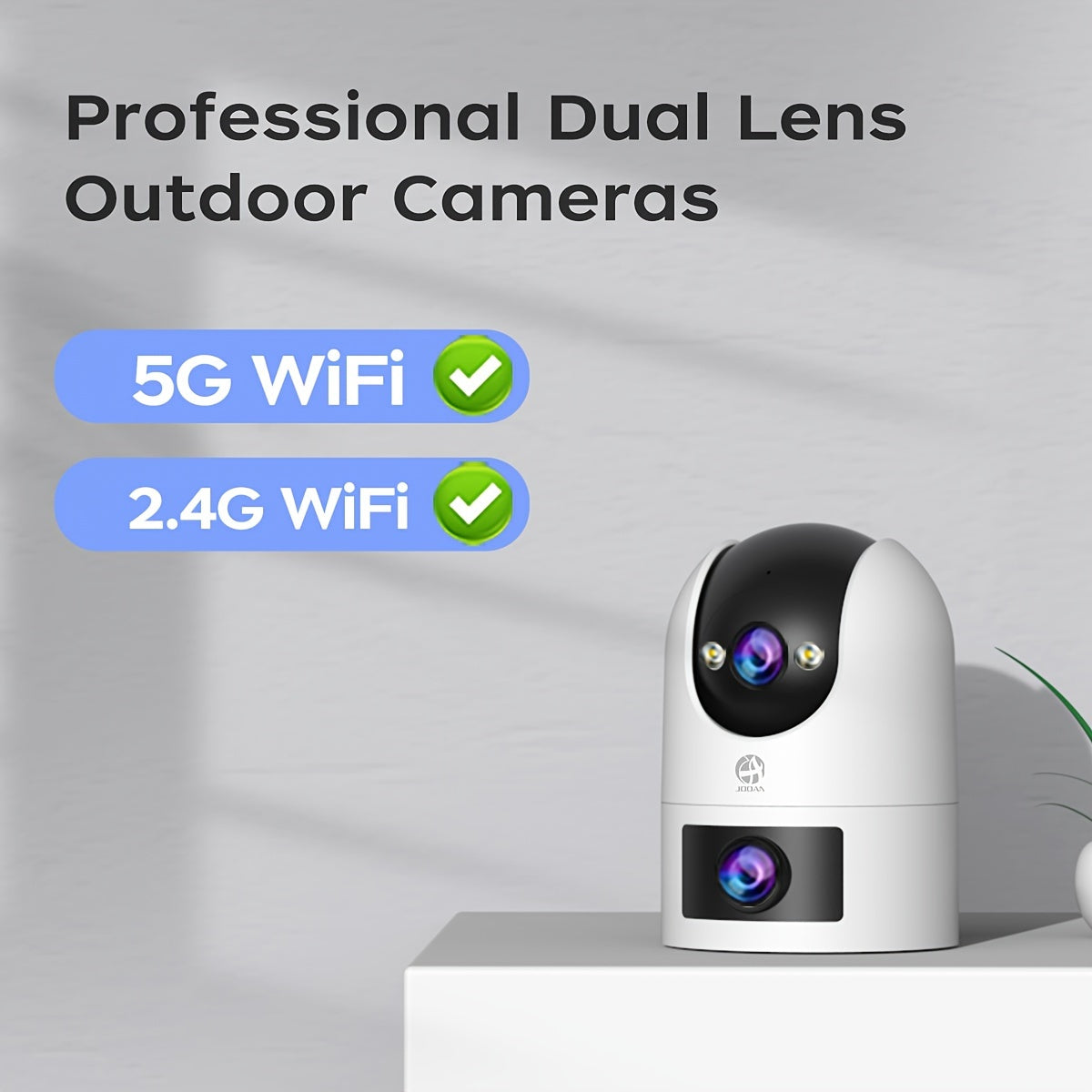 Dual Lens PTZ IP Camera 1296P HD WiFi Auto Tracking Safety Monitoring