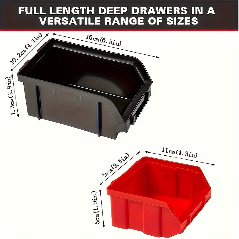 30pcs Wall Mount Garage Tool Organizer Storage Box for Sockets and Hardware