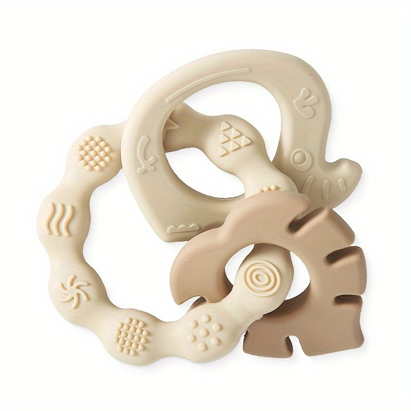 Baby Teether, Rabbit-Shaped Silicone, BPA-Free, Gentle on Gums, Soothing for Babies and Toddlers