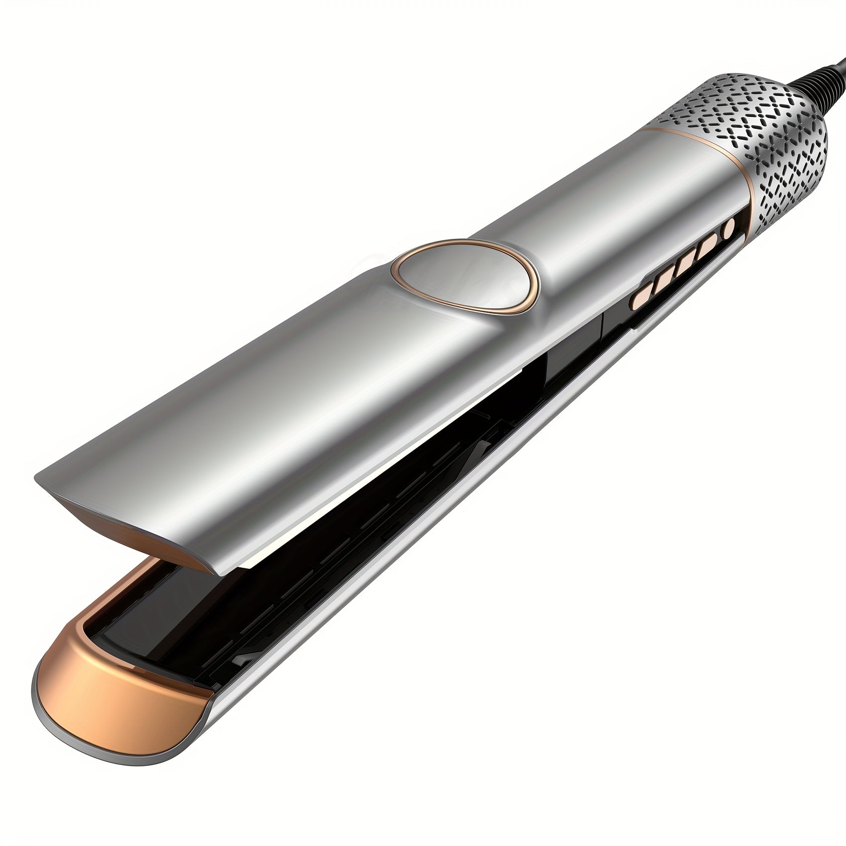 2-in-1 Hair Straightener and Dryer European Plug Rapid Heat-Up No Heat Damage Sleek Hairdryer