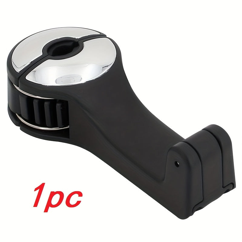 Universal Car Headrest Hook with Phone Holder PVC Durable 2-in-1 Organizer