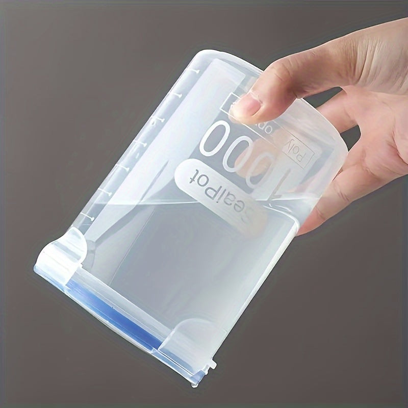 Juego de recipientes para almacenamiento de alimentos, frascos de plástico a prueba de fugas con tapas herméticas, organizador de cocina reutilizable