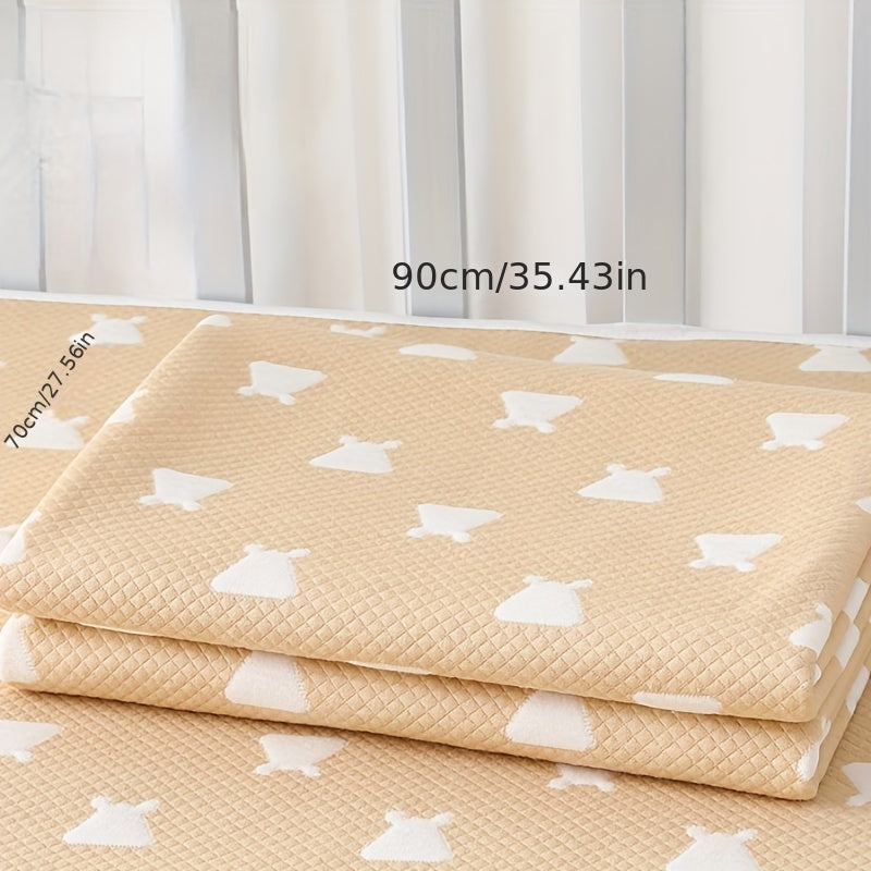 Water-Resistant Diaper Changing Pad with Absorbent Mat and Washable Mattress