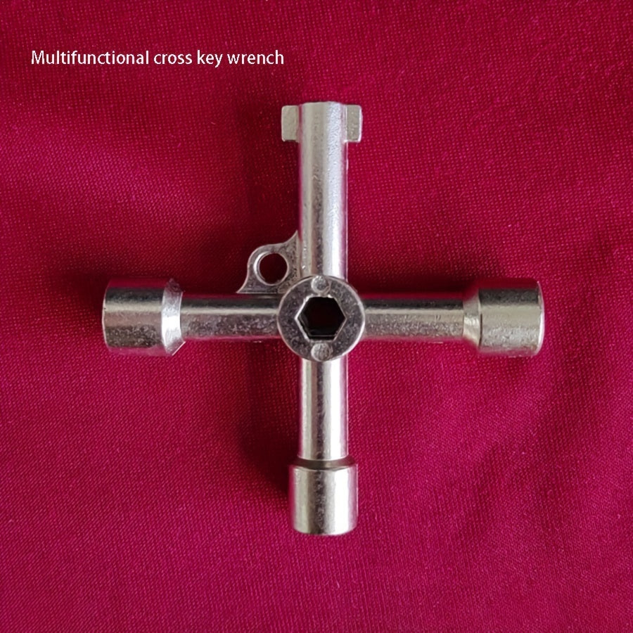 Ko‘p funksiyali Zink alloydan tayyorlangan X-kalit, suv o'tkazmaydigan uchburchak kalit, kran uchun