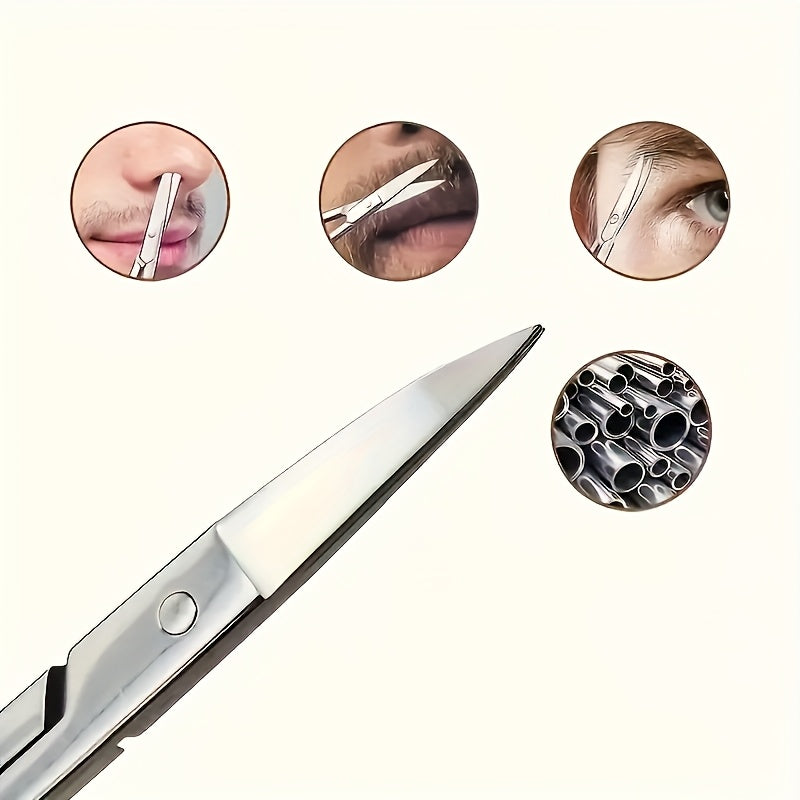 Stainless Steel Nail Scissors for Manicure and Pedicure, Rust-Resistant