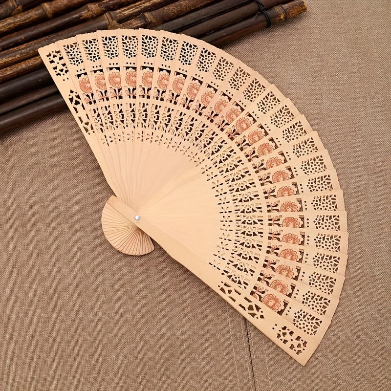 Set of 10/20/30 Wedding Fans Portable Chinese Sandalwood Hand Fans for Wedding Gifts and Party Decor