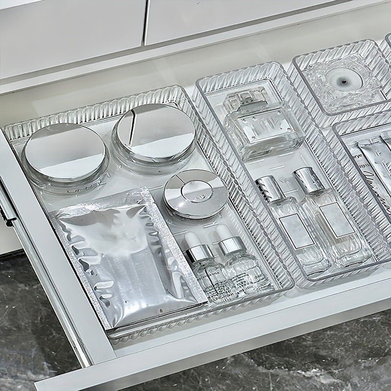 Acrylic Cosmetic Organizer with Drawer for Makeup and Skincare Storage