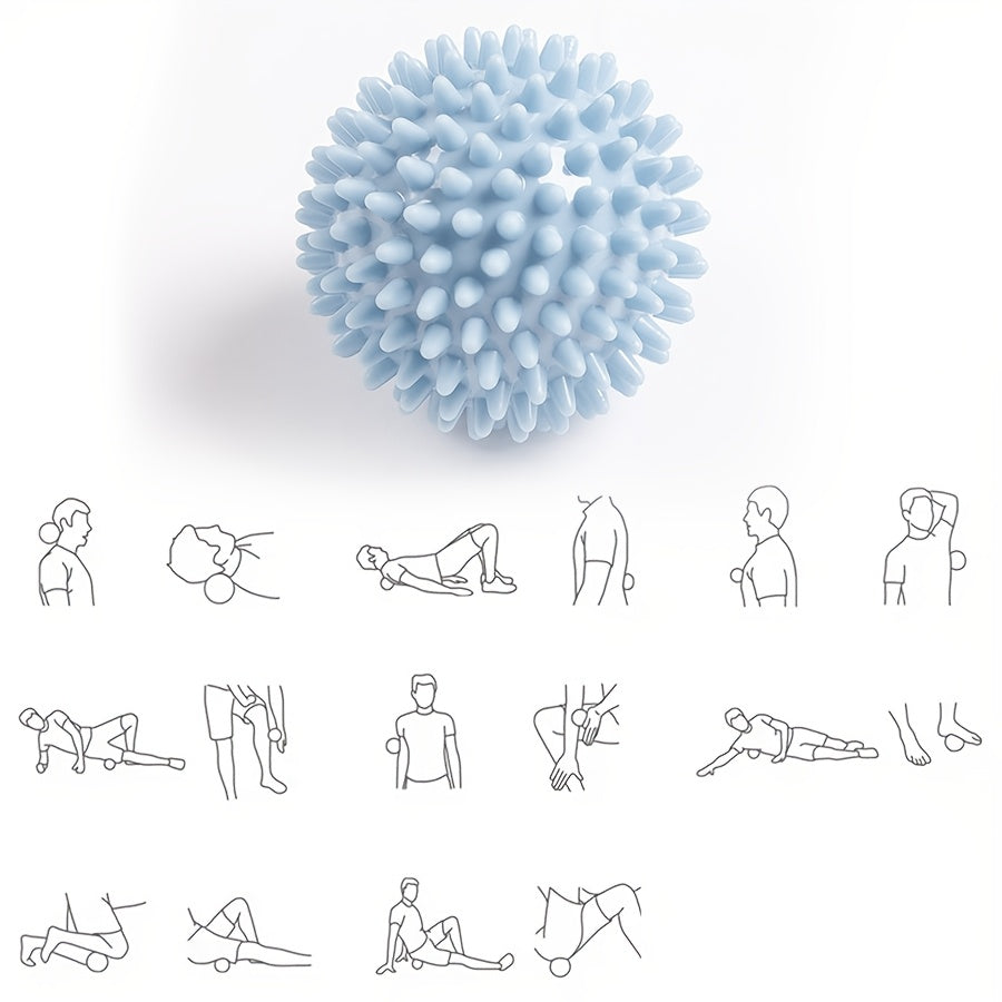 Hedgehog-Shaped PVC Massage Ball for Deep Tissue Relaxation for Neck Shoulders Back