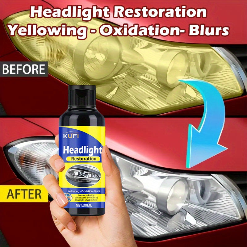 Motorcycle Headlight Restoration Kit No Sanding Oxidation Removal