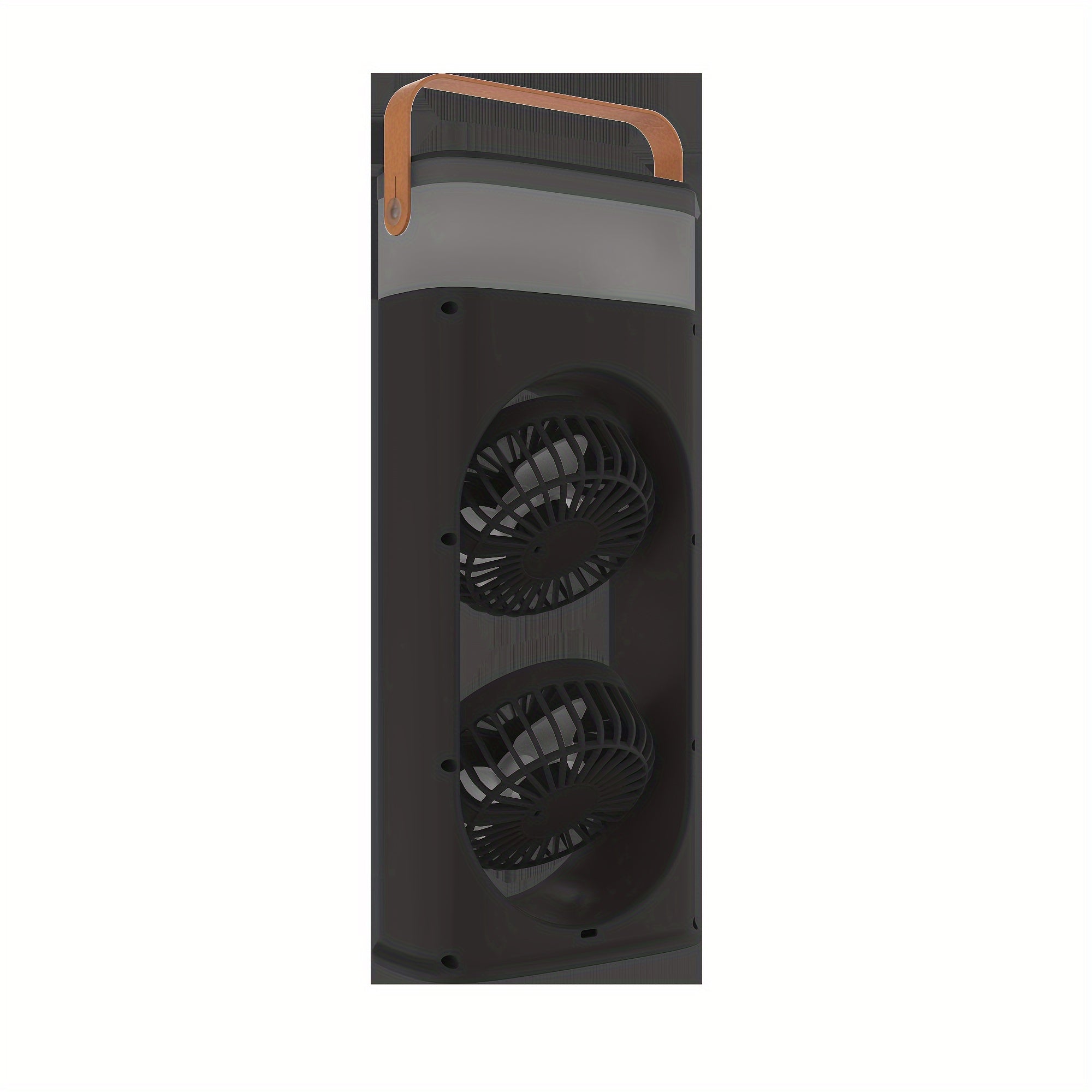 Portable Table Fan with Dual USB Fans and Humidifying Mist, Quiet Indoor Outdoor