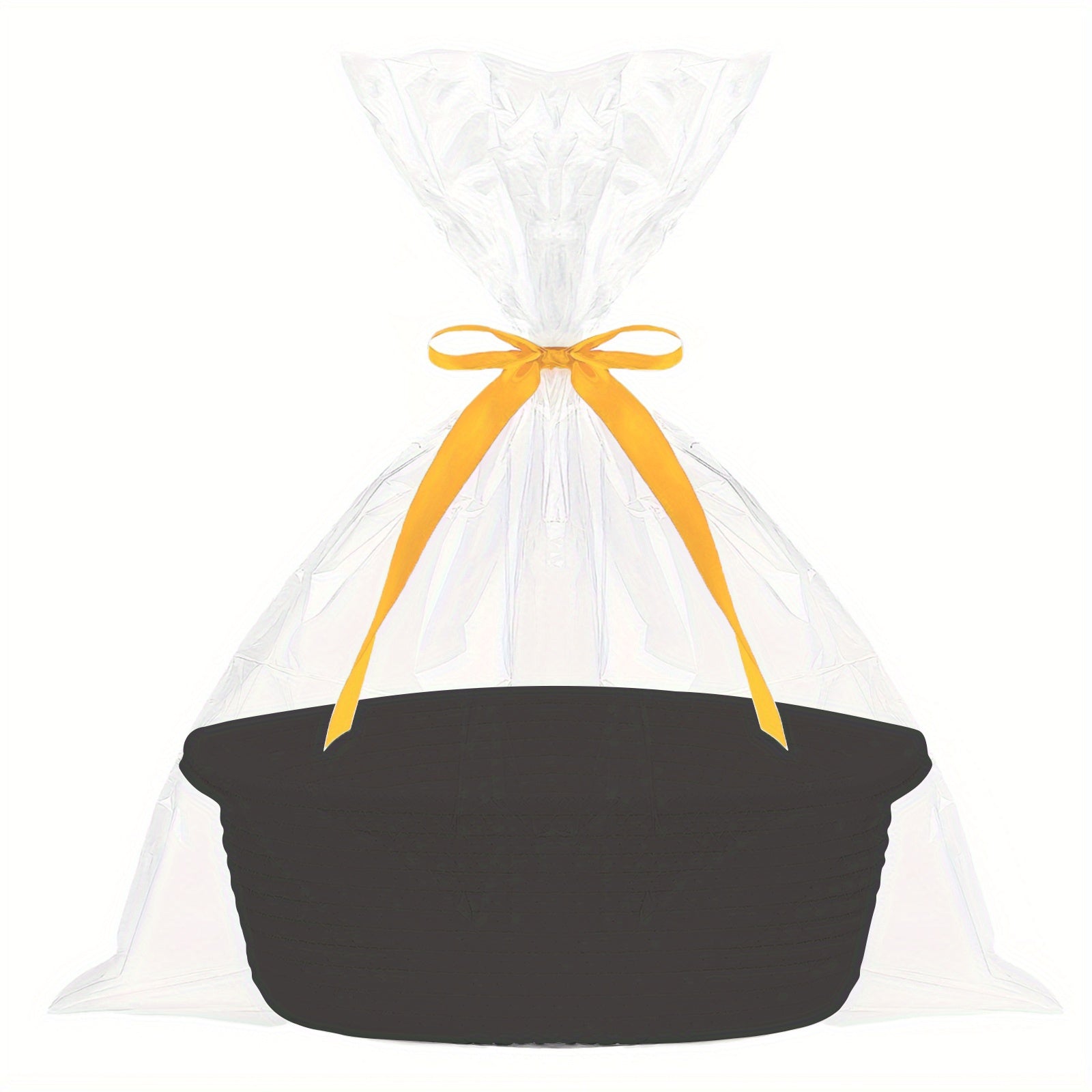 Personalized Cotton Gift Basket with Custom Embroidery, Handle, 30.48cm x 20.32cm