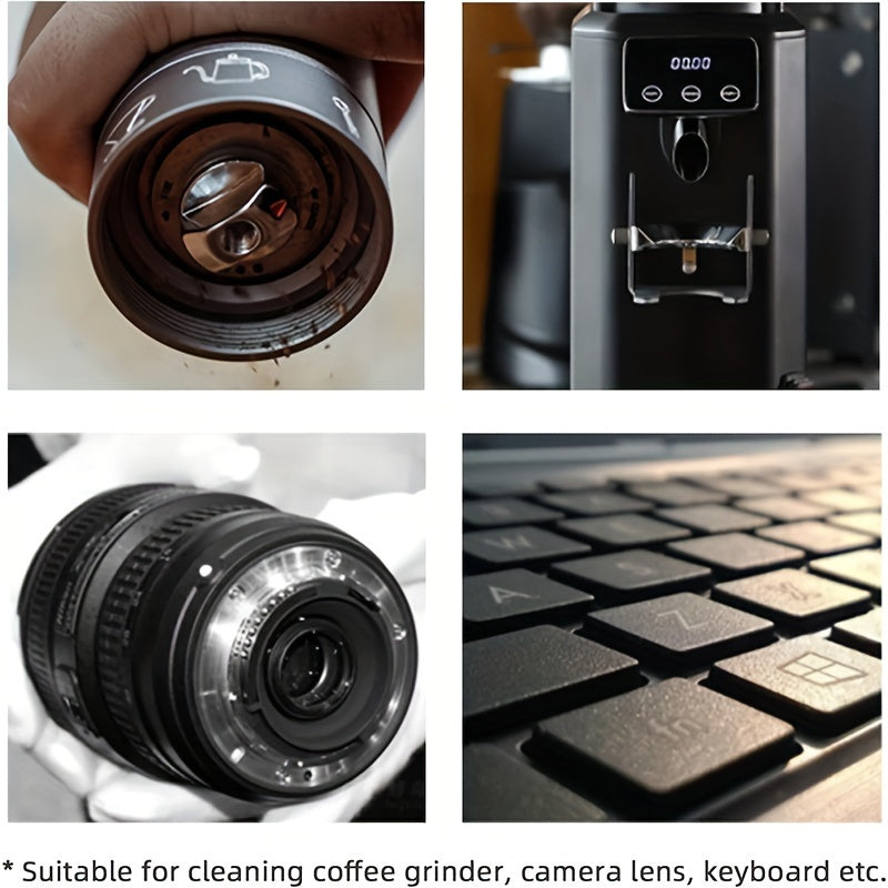 Kit de limpieza para molinillo de café con soplador de aire y cepillo para un mantenimiento sencillo