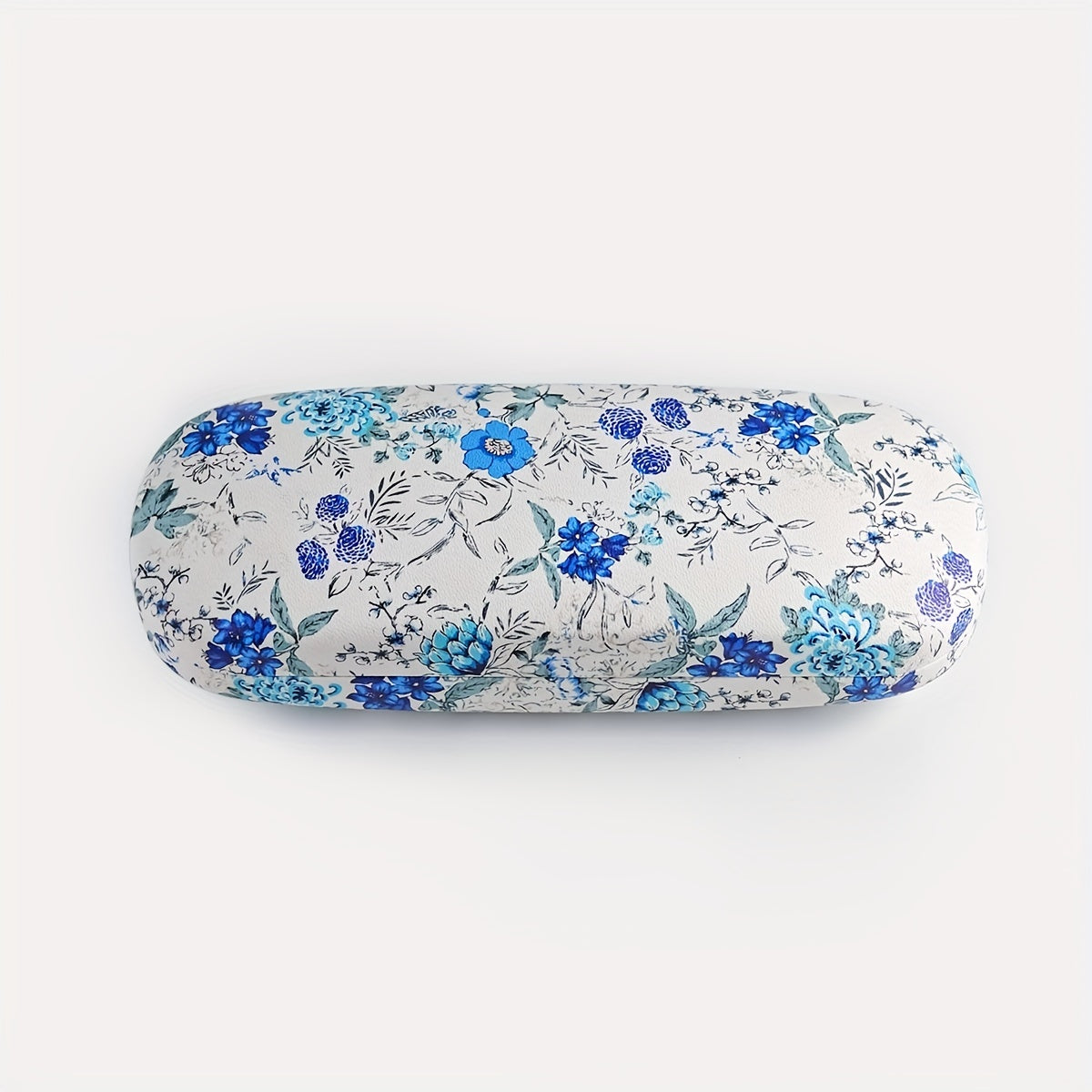 Women's Glasses Case with Flower Print Lightweight Portable Eyewear Storage