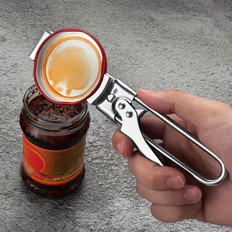 Multifunctional Manual Lid Gripper and Jar Opener Stainless Steel Kitchen Tool