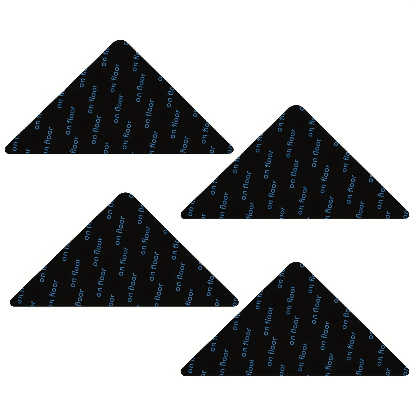 Set of 4, 8, or 12 Reusable Rug Grippers for Hardwood Floors and Tiles