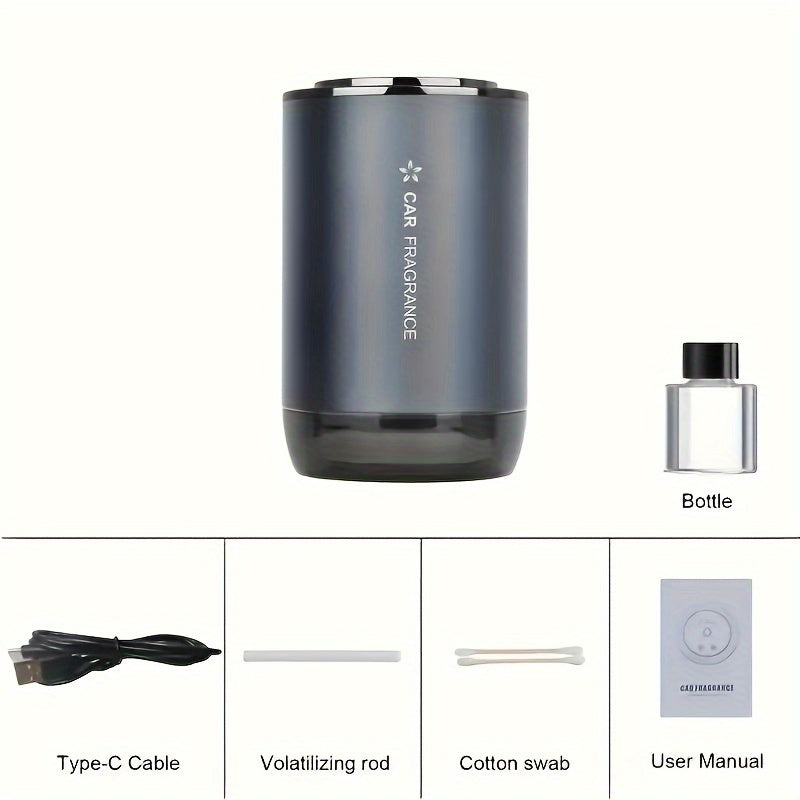 Smart Aromatherapy Diffuser with Night Light USB Rechargeable Touch Control for Home Car Office Bathroom