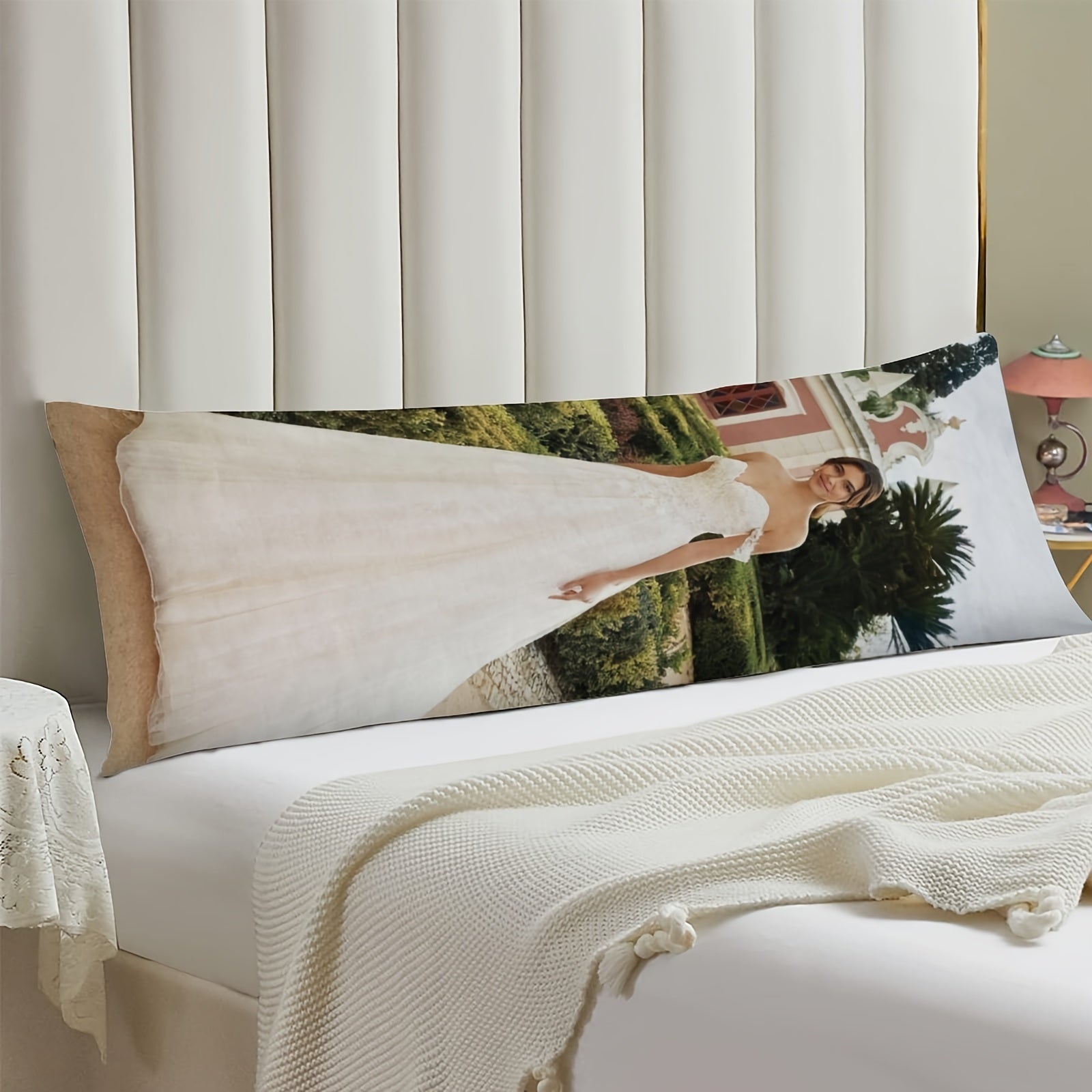 Double-Sided Photo Plush Body Pillowcase 20x54 Inches Cozy Cover for Loved Ones