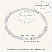 Collar de cadena de doble capa para clavícula con perla de agua dulce de 4-5mm y piedras preciosas naturales