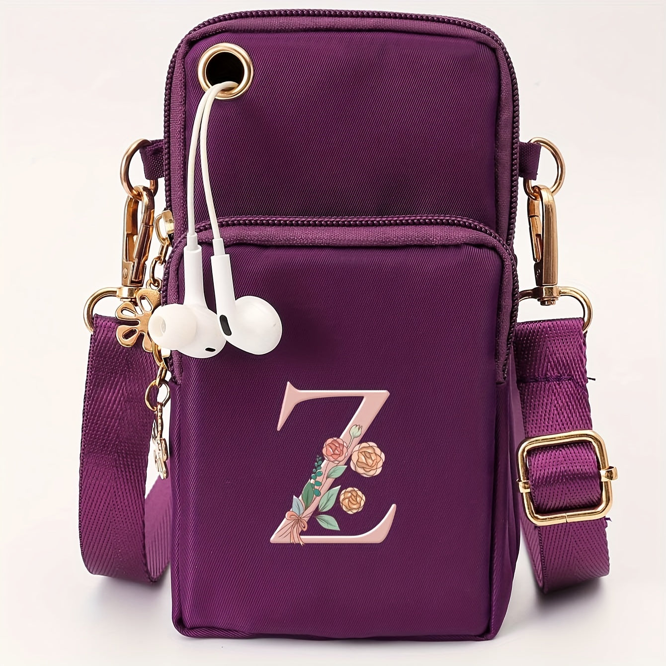 Ayollar uchun kichik yelka sumkasi, gul naqshli, kundalik ko‘p funksiyali crossbody sumka, kichik qo‘l sumkasi