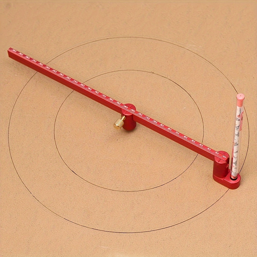 Woodworking Scribing Gauge with Center Finder Aluminum Alloy Circle Ruler for Woodturners