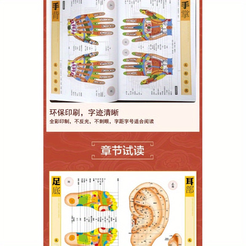 Chinese Acupoint Massage Book with HD Illustrations Simplified Chinese Guide