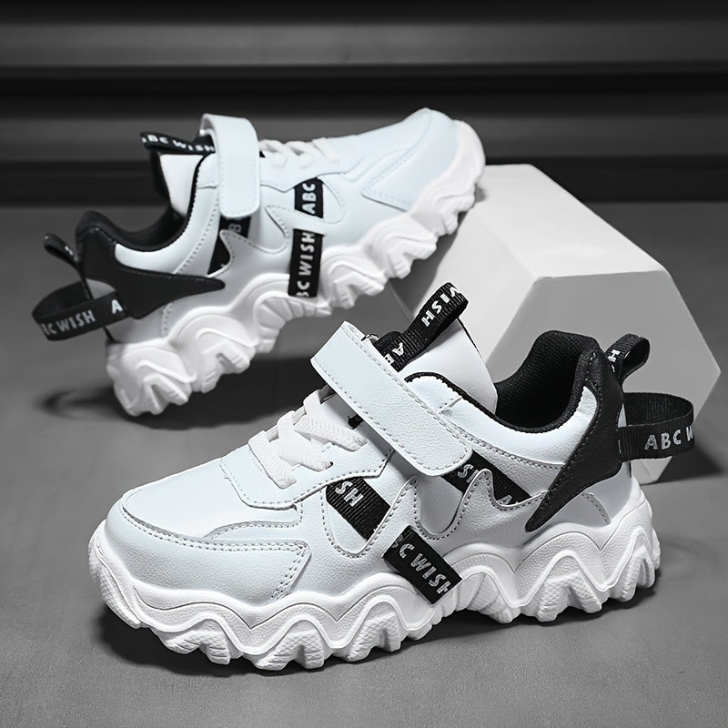 Мальчиковые письма Print Туфли на толстой подошве с крючком и петлёй для повседневных спортивных прогулок на открытом воздухе