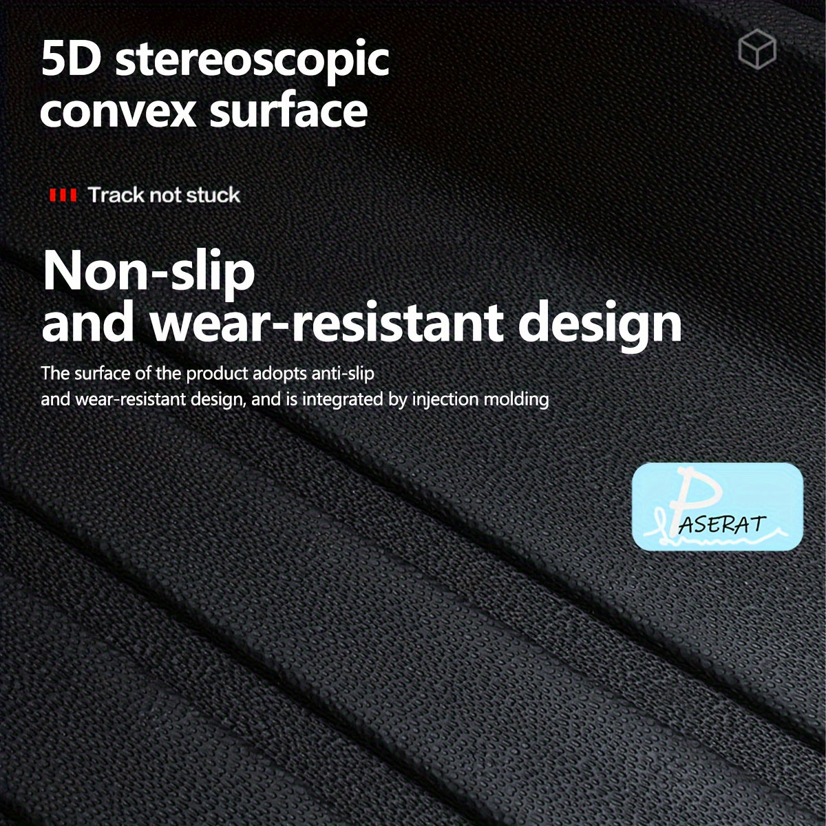 Non-Slip PU Leather Floor Mats for Tesla Model 3 and Y, Easy Clean, Stylish