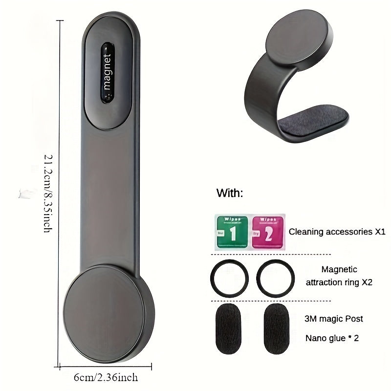 Universal Car Magnetic Phone Holder ABS Dashboard Mount Flexible Folding